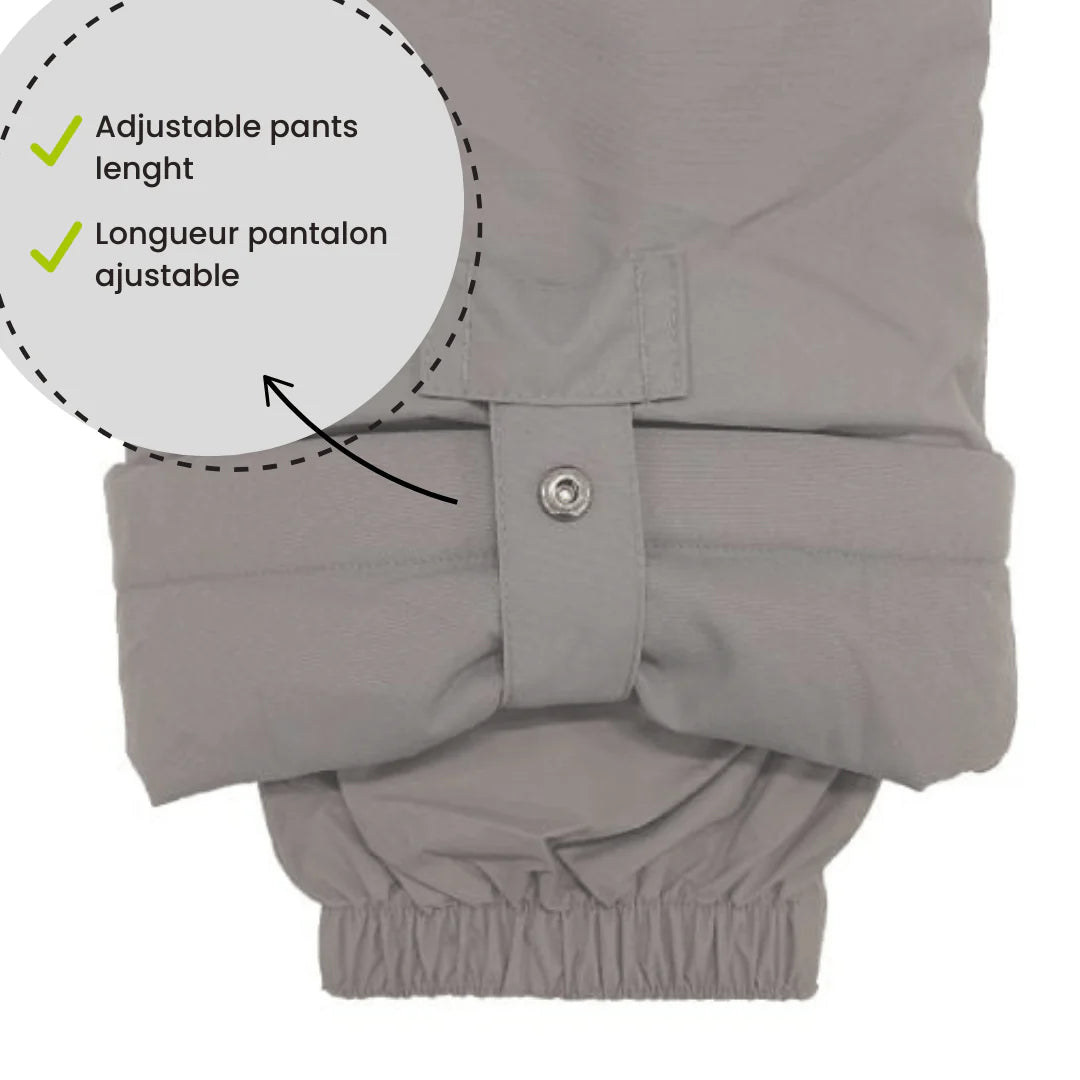 HABIT D'HIVER 2 PIÈCES POUR GARÇON, NOIR, GRIS & GRENAT (7 À 10 ANS) - Maheu Go Sport