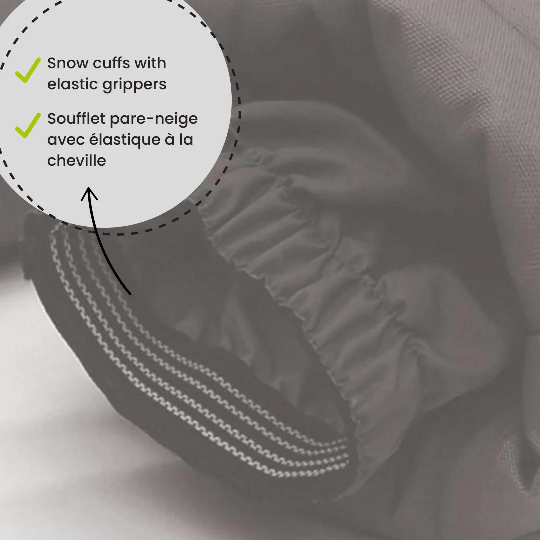 HABIT D'HIVER 2 PIÈCES POUR GARÇON, NOIR, GRIS & GRENAT (7 À 10 ANS) - Maheu Go Sport