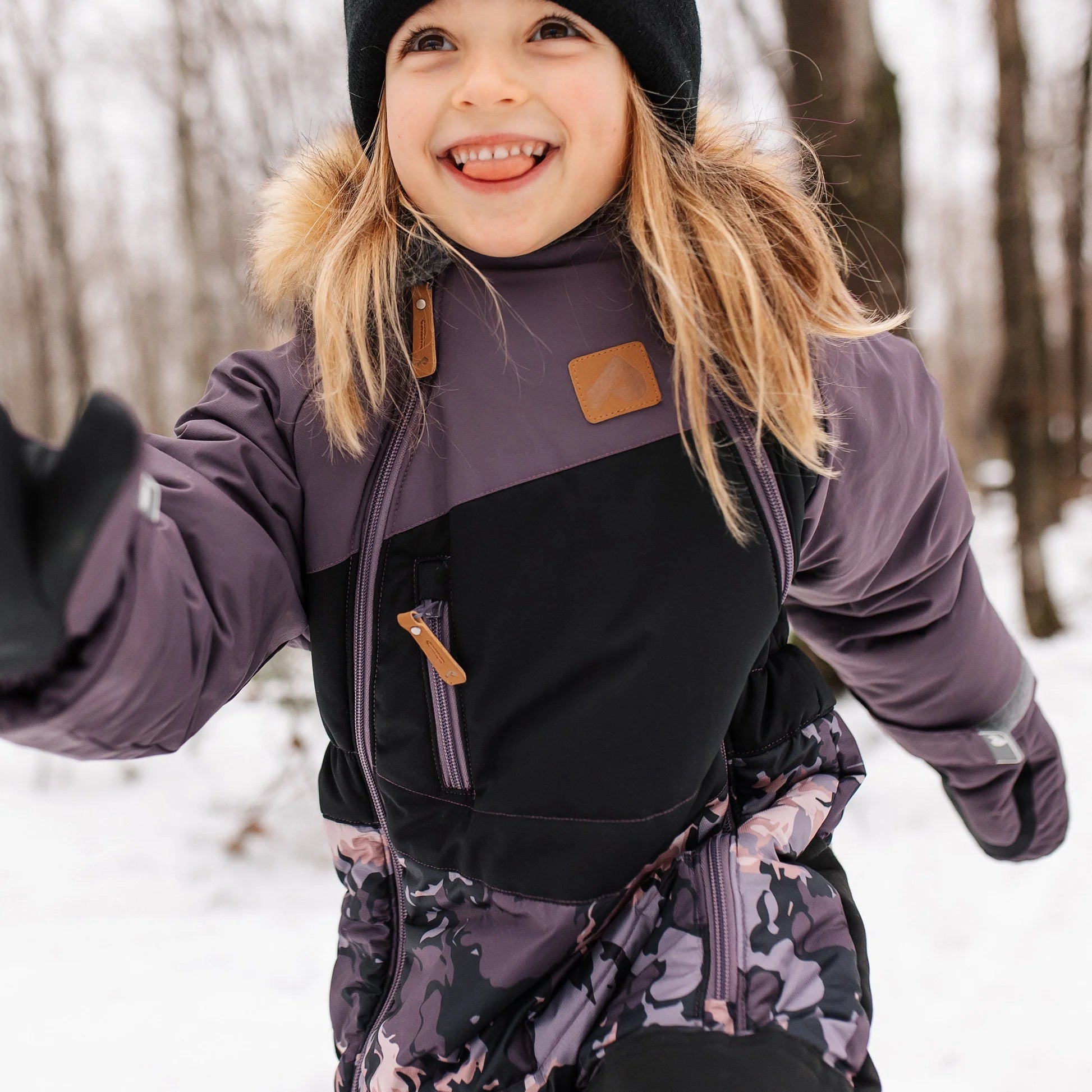 HABIT D'HIVER 1 PIÈCE POUR ENFANTS, ABSTRAITS (2 À 6 ANS)