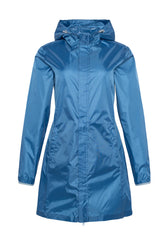 MANTEAU IMPERMÉABLE LONG POUR FEMME, RAINSTORM BLEU