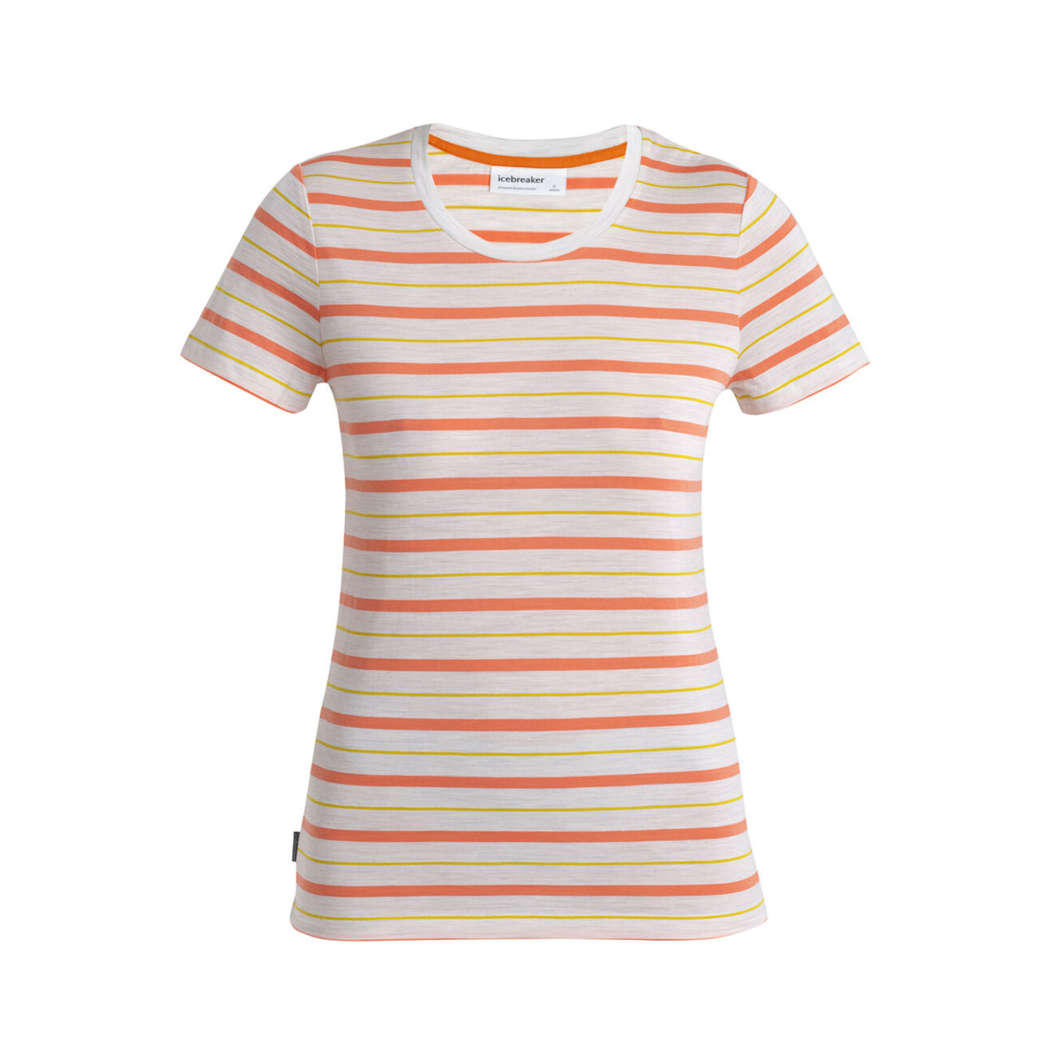 T-SHIRT MÉRINO POUR FEMME, WAVE ECRU