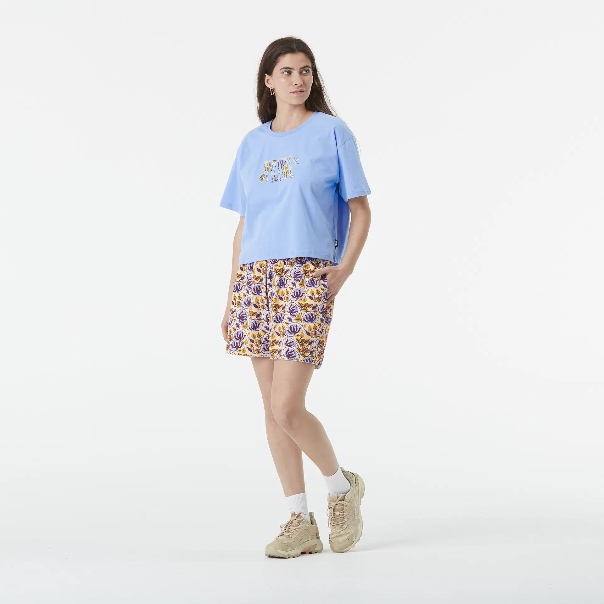 T-SHIRT BOXY POUR FEMME, KEYNEE VISTA BLUE - Maheu Go Sport