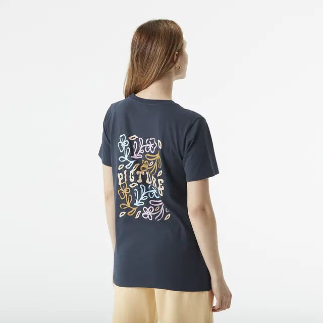 T-SHIRT MANCHES COURTES FEMME VIREL MARINE WTS0575 PICTURE MAHEU GO SPORT DOS MANNEQUIN