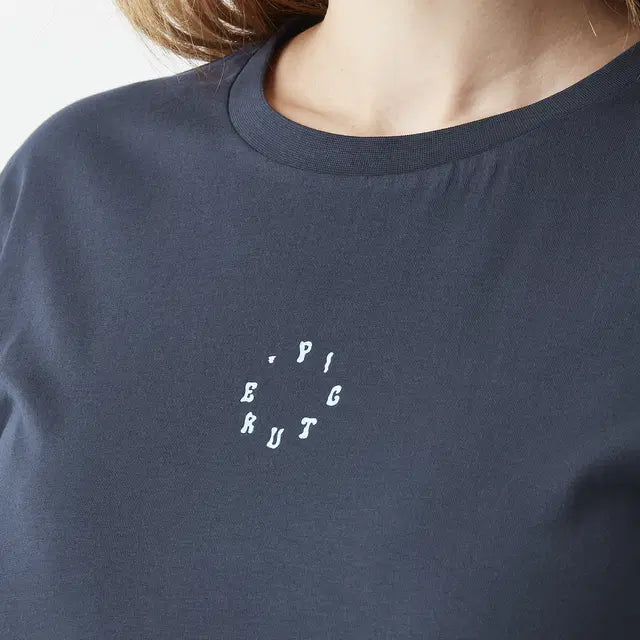 T-SHIRT MANCHES COURTES FEMME VIREL MARINE WTS0575 PICTURE MAHEU GO SPORT LOGO DEVANT