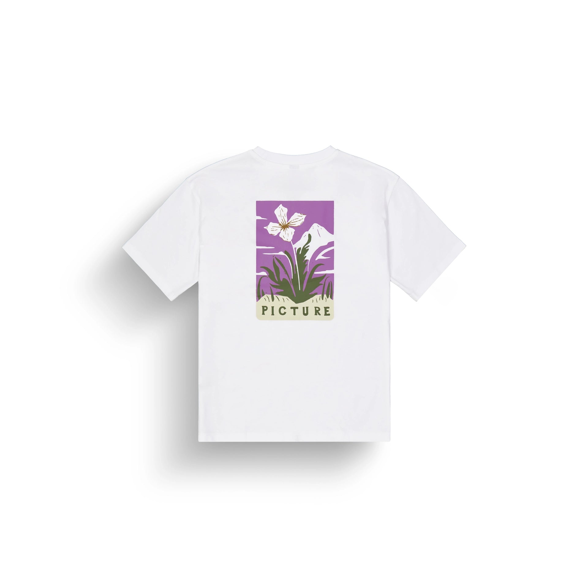 T-SHIRT MANCHES COURTES FEMME YOVEL BLANC WTS0612 PICTURE ORGANIC maheu go sport dos