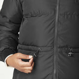 MANTEAU D'HIVER RÉVERSIBLE POUR FEMME, INUKEE NOIR ET BLANC