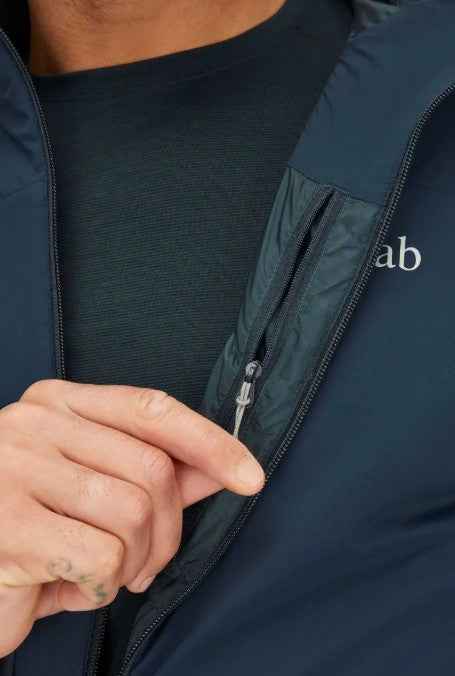 MANTEAU ISOLÉ HOMME, XENAIR ALPINE LIGHT NOIR