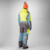 ENSEMBLE MOTONEIGE 1 PIÈCE FEMME, YUKON GRIS & JAUNE