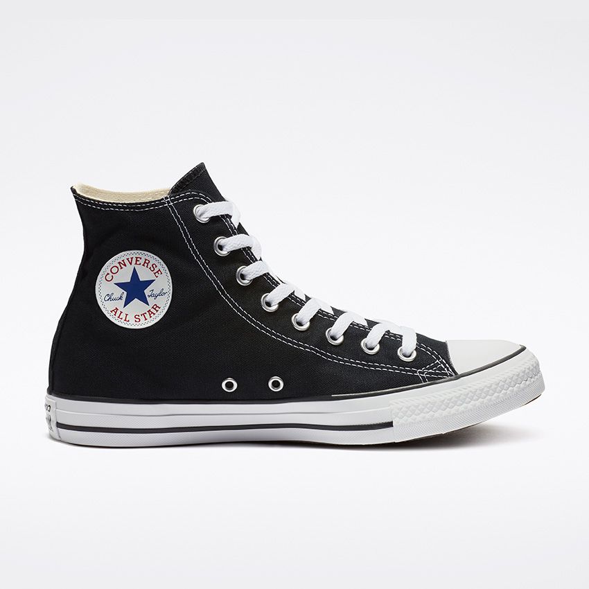 CHAUSSURES UNISEXE, CTAS HIGH TOP NOIR M9160C CONVERSE HOMME FEMME MAHEU GO SPORT CÔTÉ INTÉRIEUR