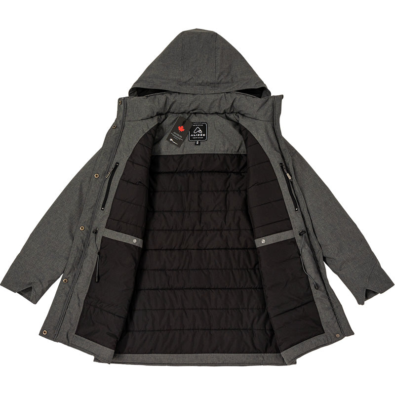 WOMEN'S WINTER COAT, NEW PICCA GREY