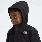 MANTEAU MI-SAISON IMPERMÉABLE ENFANT, WARM STORM NOIR (4 À 7 ANS)