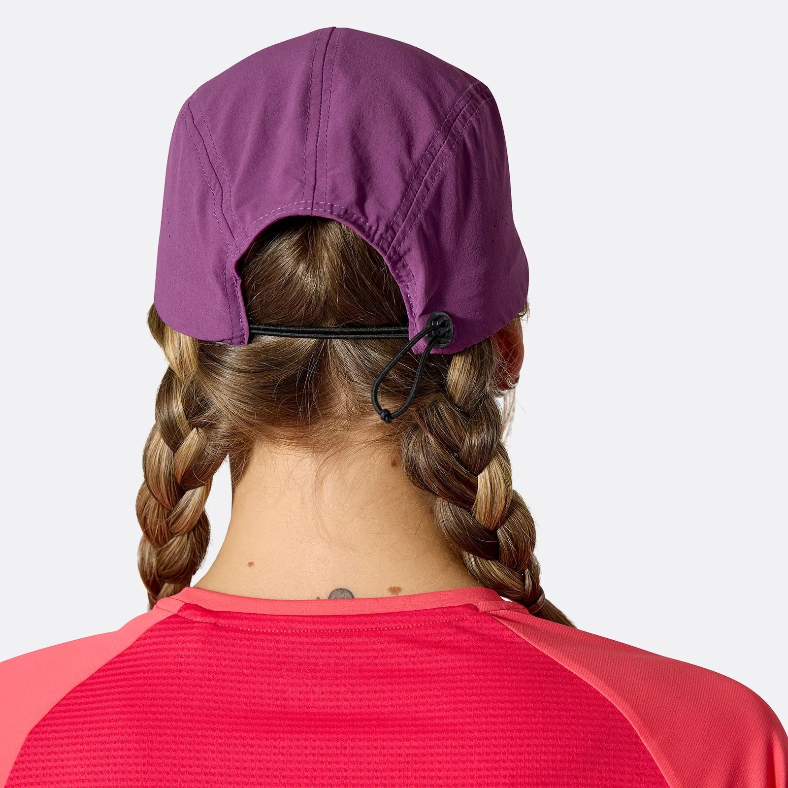 CASQUETTE 5 PANNEAUX COURSE ADULTE TALUS PLUM QAB-58 RAB MAHEU GO SPORT MANNEQUIN DOS