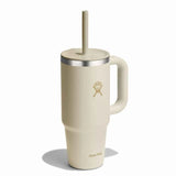 BOUTEILLE 24 OZ ISOTHERME AVEC POIGNÉE & PAILLE, COCONUT