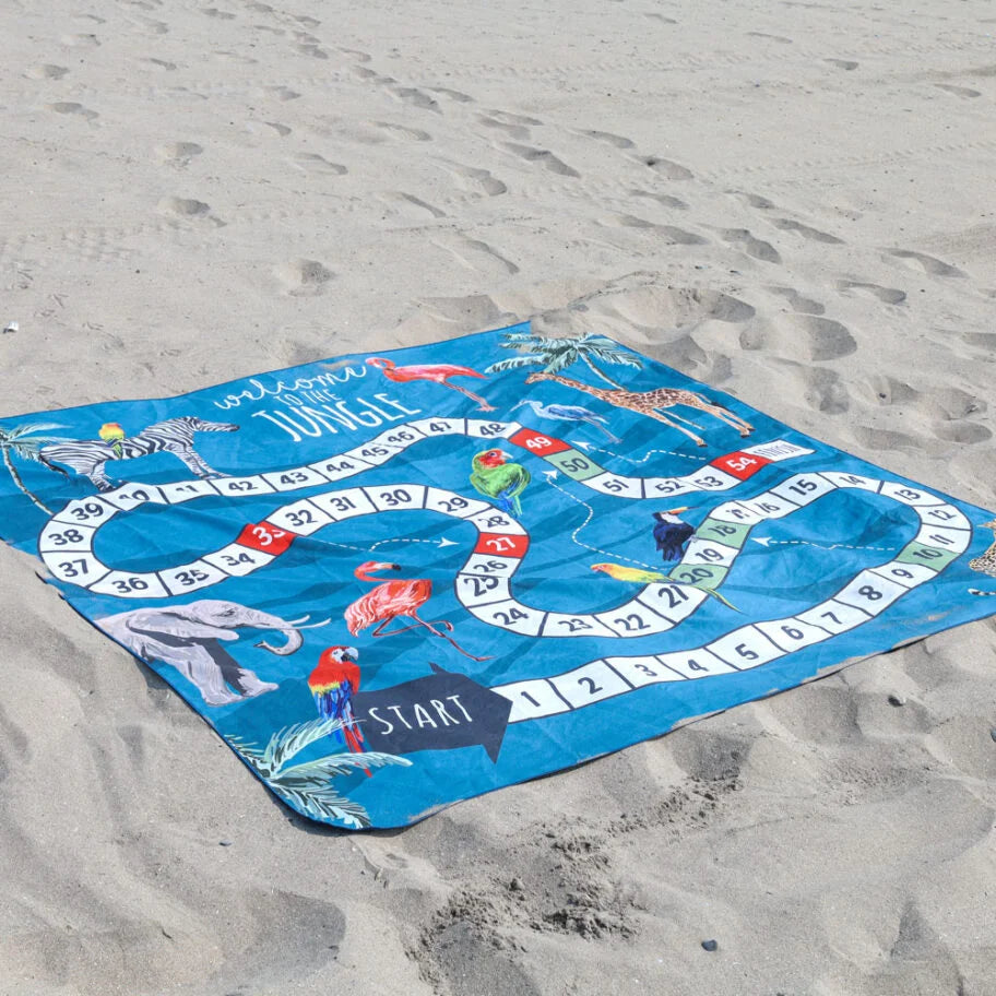 SERVIETTE DE PLAGE XXL, BIENVENUE À LA JUNGLE - Maheu Go Sport