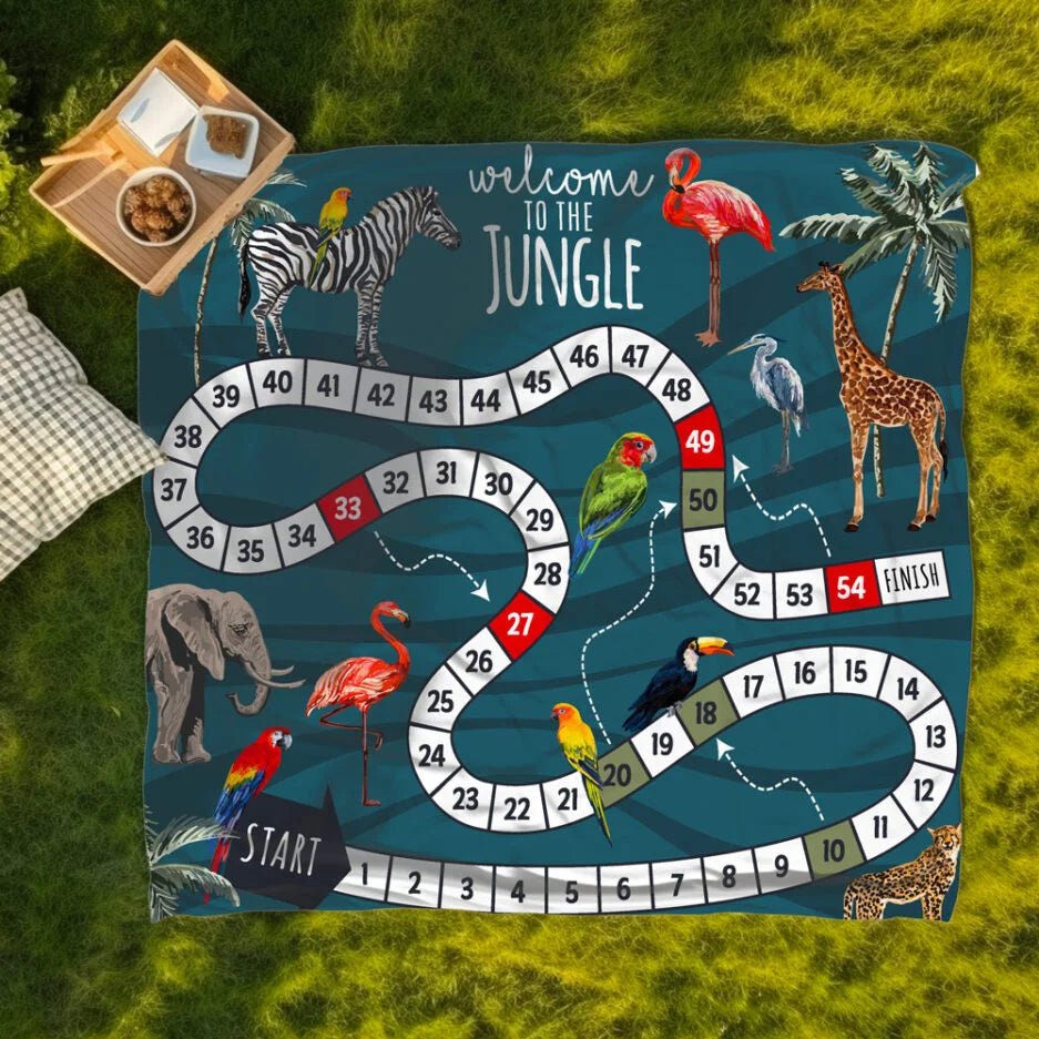 SERVIETTE DE PLAGE XXL BIENVENUE À LA JUNGLE K5 MAHEU GO SPORT