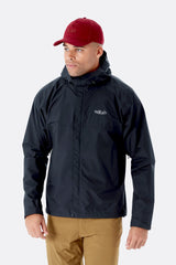 MANTEAU IMPERMÉABLE POUR HOMME, DOWNPOUR ECO NOIR